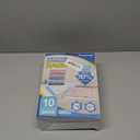 Vacuum Storage Bags with Hand Pump, Plastic Packaging Bags, 80% Space Saver Vacuum Seal Bags for Clothing, Travel Lugggage, Blankets, Comforters, 10 Small