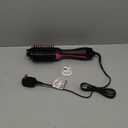 Hair Dryer Brush Blow Dryer in One, 4 in 1 Styling Tools Blow Dryer with Ceramic Oval Barrel, Hair Dryer and Styler Volumizer, Hot Air Straightener Brush for All Hair Types (Black)