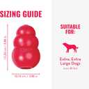 KONG Classic Stuffable Dog Toy - Fetch & Chew Toy for Dogs - Treat-Filling Capabilities & Erratic Bounce for Extended Play Time - Durable Natural Rubber Material - for XX-Large Dogs
