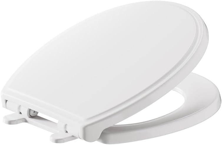 American Standard 5020B65G.020 Traditional Luxury Toilet Seat, Slow-Close, Round Front, White