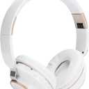 ASHATA Bluetooth Headphones Over Ear, Bluetooth 5.0 HiFi Stereo Headset, Folding Telescopic Sports Computer Gaming Headphone for Online Class, Home Office, PC, Cell Phones, TV