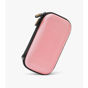 GLCON Electronic Organizer Travel Case - Shockproof Carrying Case Hard Protective Tech Pouch for Power Bank, Earbuds, Hard Drive, Smartphone, Cable, Charger, Adapter - Small Zipper Storage Bag - Pink