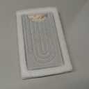 Eormoe Diatomite Kitchen Faucet Mat 14Inch Water Absorbing Stone Tray for Sink, Stone FastDrying Faucet Mat for Kitchen Counter Sink Accessories (Grey, 14'' x 3.9'')