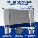 Expandable Window Screen1 Pack Adjustable Window Screen Replacement (10" H x 14.3" - 26" W) - Extra Small Replacement Window Screens with Frame Expandable,Aluminum Horizontal Sliding Window Screens