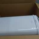 Ubbi Stainless Steel Venti Diaper Pail, Odor Locking, No Special Bag Required, Award-Winning, Registry Must-Have, White
