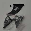 Set of 3 Paddle Board Fin Replacement, Surfboard Fins for Water Sports (Black)