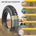 MOHEGIA Ebike Fat Tire: 20x4.0/26x4.0 Inch E-Bike Mountain Bicycle Tire Replacement,High-Performance and All-Terrain Folding Electric MTB Tire with Offroad or Trail Riding