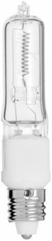10 Pack Satco 100W TQ/CL Halogen JD Lamp - Mini Can Base - Clear - 120V