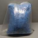 Bigacogo Chunky Knit Throw Blanket for Couch, 40x60 inches, 100% Hand Knitted with Thick Jumbo Chenille Yarn, Cozy Soft Large Rope Knot Cable Crochet Blankets for Sofa Bed Living Room, Bright Blue