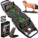 BBTOPS Push UP Board, Pilates Bar & Fitness Accessories, 25 in 1 Foldable Push up Bar at Home Gym, Workout Exercise Professional Push Up Strength Training Equipment for Man and Women (Solo-Black)