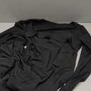 XXTAXN Women’s Formal Bodycon Square Neck Long Sleeve Wedding Guest Party Slip Fitted Midi Dress Black, Medium