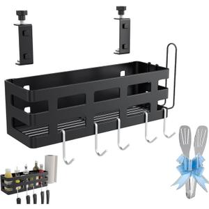 Griddle Caddy for Blackstone 28/36/22/17 inch, Universal BBQ Grill Caddy for Outdoor Grill with Paper Towel Holder & 9" Tong, for Blackstone Griddle Accessories Tool Holder Caddy