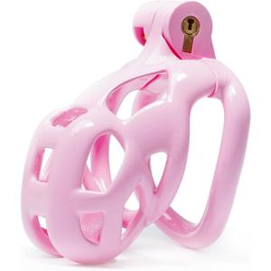 Cobra Male Chastity Cage with Lock & 5 Rings 3D Printed Chastity Devices Bondage Gear & Accessories Resin Virginity for Men Breathable (Tight)