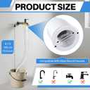 Frienda Faucet Hose Adapter for Sink, 6.1FT PVC Tube with Adjustable Faucet Connector, Hose Clamp & Zip Tie, Portable Water Transfer Accessories for Sink, Bucket, Outdoor Cleaning
