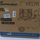 Ultra Quiet Air Compressor, Only 60dB, 6.4 Gallon Tank, Oil-Free, 110V/60Hz 2HP, 6.71CFM@115PSI, Air Compressor Perfect for Spray Painting, Auto Repair, Tire inflation, Woodwork Nailing