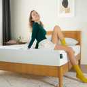 ZINUS 8 Inch Queen Green Tea Memory Foam Mattress [New Version], Fiberglass free, Medium Firm Feel, Zoned Pressure Relief, Certified Safe Foams & Fabric, Mattress in A Box (White)