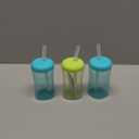 The First Years Squeeze & Sip Toddler Straw Cups - Squeezable Transition Sippy Cup with Silicone Straw - Toddler Feeding Supplies - 7 Oz - 3 Count - Ages 6 Months and Up (Small, Green/Teal)