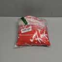 Christmas Tie Up Curtain for Kitchen Bathroom Living Room Bedroom Coffee, Red Merry Christmas Ball Rod Pocket Valance Xmas Snowflake Sparkle Adjustable Balloon Window Shade, 1 Panel 42" x 63"