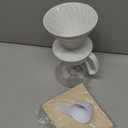Hario V60 Ceramic Pour Over Coffee Set, Size 02, White