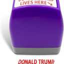 Donald Trump Lives Here Stamp - Stamp for Money 2025 | Trump Merchandis, Fun Novelty Gift, 2 Pack