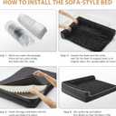 BFPETHOME Orthopedic Dog Beds for Large Dogs-Waterproof Sofa Pet Bed with Removable Washable Cover, Big Dog Bed with Waterproof Lining and Nonskid Bottom,Pet Bed for Large Dogs