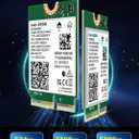 WiFi 7 Wireless Card Intel BE200 NGW, Bluetooth 5.4, 5800Mbps M.2/NGFF Network Support Windows 10/11 (64bit), Linux, Not Support AMD, Only Supports Intel 12th Generation and Above CPUs.