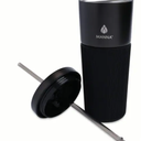 Manna Tribeca Tumbler 24oz Stainless Steel Black with Silicone Sleeve