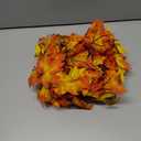 GAGALIFE Thanksgiving Decorations Fall Garland with Lights, 50 Warm Bulbs with Mini Pumpkins - 11FT Connectable Fall Lights Outdoor & Indoor, Realistic Maple Leaf String Lights for Fall Decor (Orange)