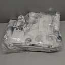 100% Blackout Curtains for Bedroom, Grey Floral Printed Curtains 63 Inch Length for Living Room Darkening Thermal Insulated Watercolor Patterned Drapes, Grommet Window Curtains 2 Panels