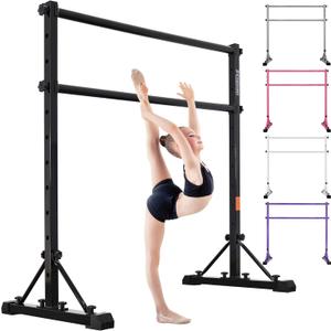 Adjustable Ballet Barre,Portable Dance bar,Fitness Equipment for Dance & Balance Excercise,Super Sturdy for Balance Workout,Weight Limit 250 LBS (4FT, Black)