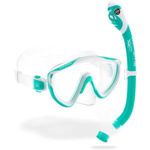 Cressi Kids Snorkeling Kit (Mask & Snorkel) for Children from 6 to 10 Years Old - Tinetto & Iguana Dry: Designed in Italy