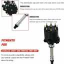 Igniton Distributor for Chevy GMC Truck Small Block Big Block 1500 2500 3500 5.0 305 5.7 350 427 TBI EFI LG4 LB9 wiht Black Cap Distributor