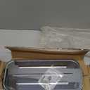 RETRAC 610226 7 x 16-Inch Stainless Steel Rib-Back West Coast Mirror Head, Universal Driver or Passenger Side