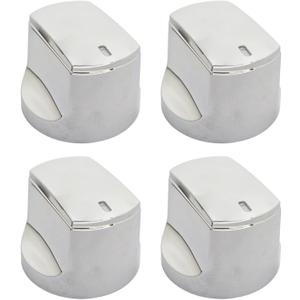 brati Chrome Control Knob Replacement for Char-Broil Performance Series Gas Grill (2017 and Newer),Performance Series 4 Burner Grill Replacement Knobs,4 Pcs
