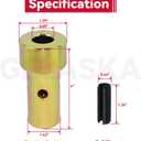 GELASKA 3 Pack TK95029 Quick Hitch Adapter Bushing Kit and S07070200 Cat 1 Top Link Pin and S07090100 Lynch Pin with Ring for Category I 3-Point Hitch Tractors