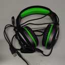 Fachixy FC100 Gaming Headset with Microphone for PS4, PS5, Switch, Xbox, PC, Mac, Gamer Headset with RGB Light, Computer Headphones with Mic (GREEN)