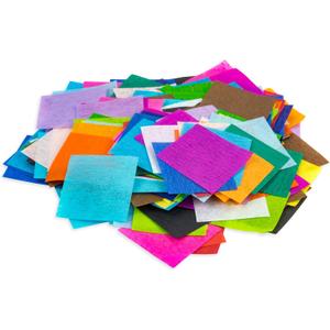 Hygloss Products Bleeding Tissue Paper Squares 1-Inch, 20 Assorted Colors for Arts & Crafts, DIY Projects, Scrapbooking, Greeting Cards, 2400 Squares
