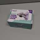 Door Lever Locks (4 Pack) - Prevents Toddlers from Opening Doors - Durable ABS with 3M Adhesive - Easy One-Hand Operation for Adults, No Tools Needed (White)