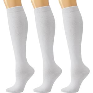 J-BOX Women's Cotton Knee High Socks Outdoor Sport Athletic Socks(3/5 pairs)