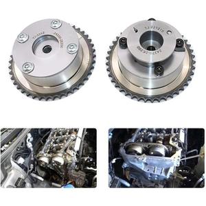 FZJDSD Intake & Exhaust Camshaft Phaser Adjuster Actuator CVVT Gear Compatible with Hyundai Elantra Tucson Sonata 2014-2021 Compatible with Kia Forte Soul Optima 2014-2020# 24350-2E200 24370-2E200