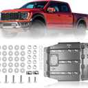High-Strength Steel Transmission Skid Plate for Ford F150 2015-2022 | OEM Under Diaper Rear Skid Plate Heavy Duty, Hardened Build | Easy Installation | Rear Axle & Components Reinforcement Kit