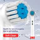 Replacement Heads for Oral B Braun Variety Pack of 16 PCS Floss Cross Sensitive Soft Precise Electric Toothbrush Heads Tooth Brush Head Refill Compatible with Oral-B [KJHD]
