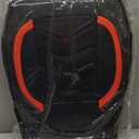 Leather Car Seat Covers,Full Coverage Seat Covers Full Set with Fix Lumber Support,Universal Automotive Seat Covers for Cars,SUV,Trucks and Sedans (Black&Red)