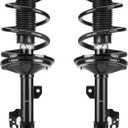 Front Struts Shocks w/Coil Springs Absorber for 2004-2007 Toyota Highlander FWD ONLY 2.4L L4 / 3.3L V6, Strut Shock Absorbers Assembly Replace 172211 172212