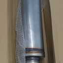 A-KARCK 2.25" Inlet Exhaust Resonator, 2.25" Inlet 2.25" Outlet 20" Overall Length Resonator Stainless Steel