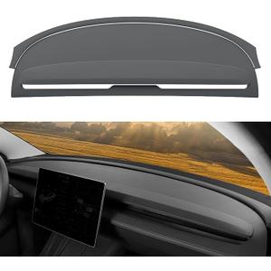 Silicone Dashboard Cover Mat for Tesla Model Y Juniper 2026 2025
Dashboard Pad Covers, Anti-Glare UV-Proof Dash Mat, Dustproof Dash Sunshield Protector Cover, Interior Accessories, Black