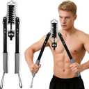 DERACY Chest Workout Equipment, Adjustable Forearm Strengthener, Carbon Steel Twister Arm Trainer, Upper Body Strength Trainer for Home Gym (Plus Size)