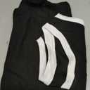 Fisoew Women's Summer Tank Tops Casual Slim Fit Sleeveless Color Block Crew Neck Workout Tees (Large, Black)