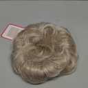 REECHO Hair Topper, Short Wiglet Hair Topper for Women with Thinning Large Coverage Synthetic Top Crown Hairpiece for Women (Pearl Platinum)