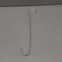 Sattiyrch 15" Wreath Hanger for Front Door,Sturdy Steel Wreath Door Hanger,Over The Door Hanger Hook (White,1)